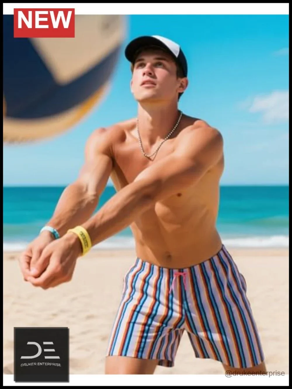 Men's Swim Trunks with Compression Liner - 5 Inch Quick Dry Board Shorts with